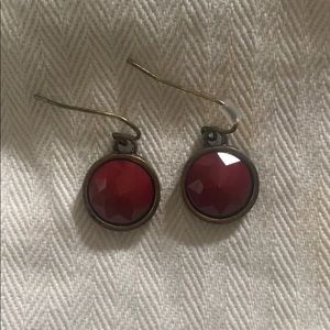 Red earrings